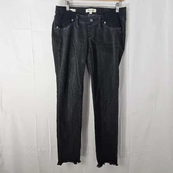 Madewell Pants Womens 29 Maternity Skinny Pants 32x28 Stretch Waist Pregnancy - Picture 1 of 13